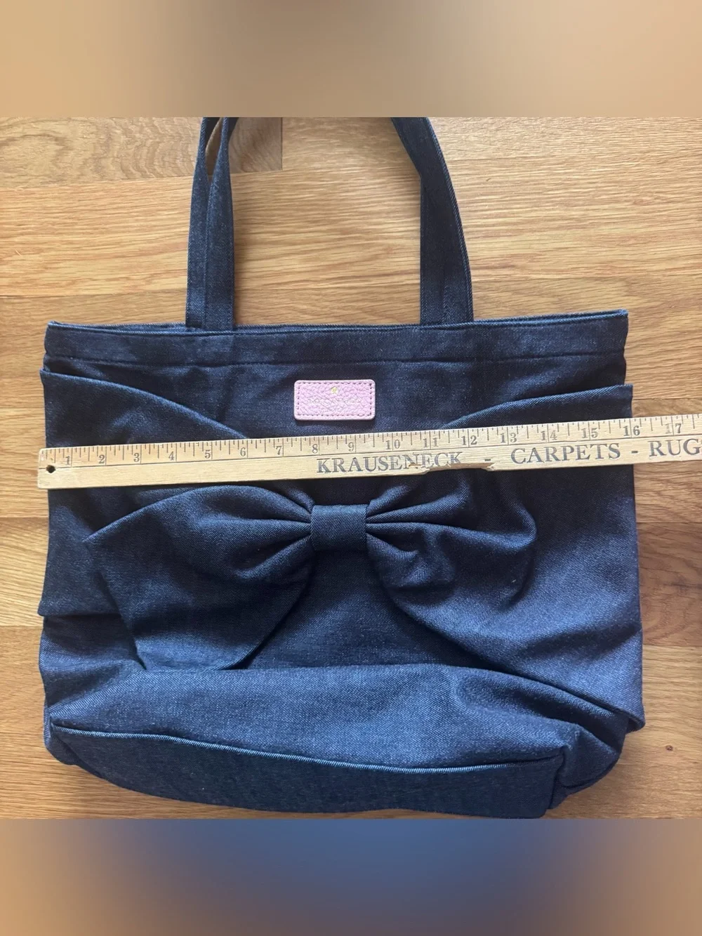 Kate Spade New York On Purpose Denim Oversized Bow Tote Bag